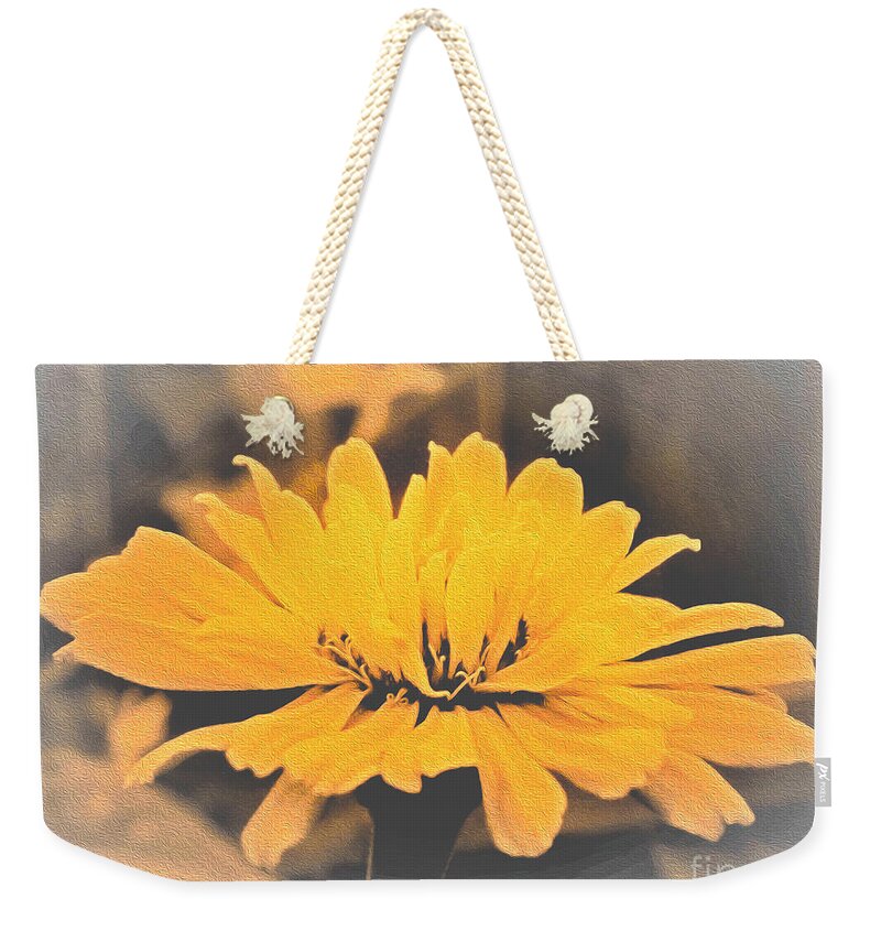 Yellow Soft colored Flower - Weekender Tote Bag